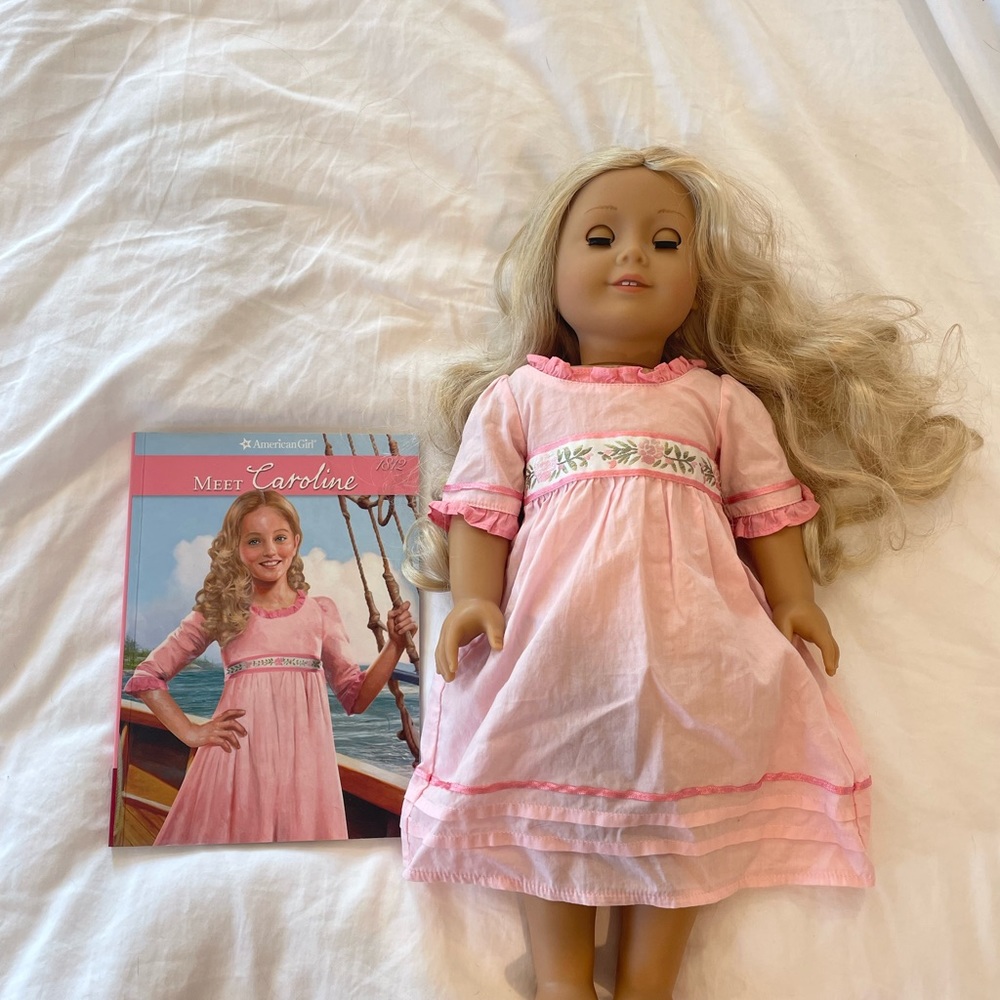 Caroline American Girl Doll with Book